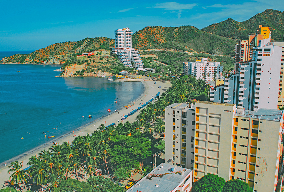 playa de Santa Marta Colombia