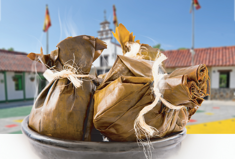 Tamal tolimense comida típica de la región del Tolima